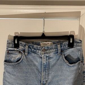 Abercrombie & Fitch Women's “The 90’s Straight Ulta High Rise” Light Blue Jeans